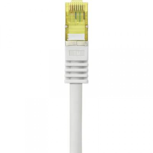 RJ45-ös patch kábel, hálózati LAN kábel, tűzálló, CAT 7 S/FTP [1x RJ45 dugó - 1x RJ45 dugó] 1 m szürke, Renkforce