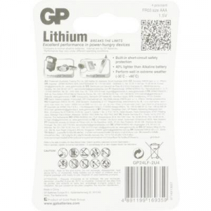 Mikroelem Lítium GP Batteries Excellent FR03 1.5 V 4 db