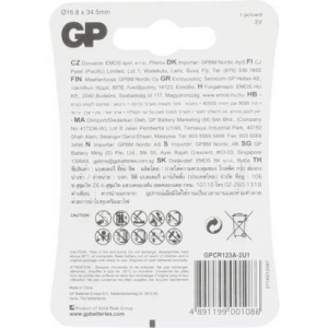 GP Batteries DL123A Fotóelem CR-123A Lítium 1400 mAh 3 V 1 db