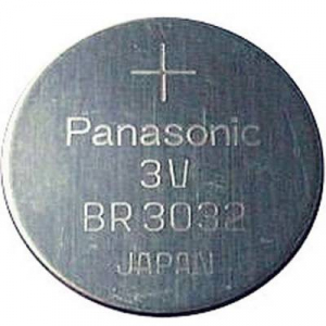 CR3032 lítium gombelem, 3 V, 500 mA, Panasonic BR2032, DL3032, ECR3032, KCR3032, KL3032, KECR3032, LM3032