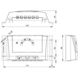 Steca Solarix PRS 1515 Napelem töltésszabályozó Sorozat 12 V, 24 V 15 A