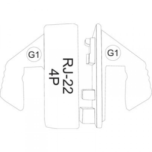 TOOLCRAFT Krimpelő betét a 4P4C/Rj22 csatlakozóhoz