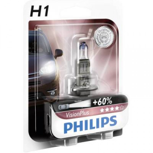 Philips VisionPlus H1 12 V 1 pár P14.5s, átlátszó