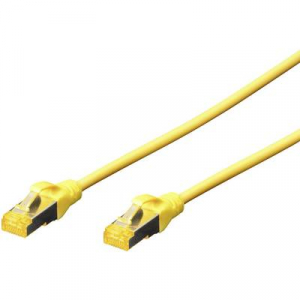 RJ45 Hálózat Csatlakozókábel CAT 6A S/FTP 25.00 cm Kék Halogénmentes, sodort érpár, Védővel, Lángálló Digitus