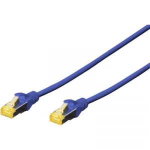 RJ45 Hálózat Csatlakozókábel CAT 6A S/FTP 2.00 m Zöld Halogénmentes, sodort érpár, Védővel, Lángálló Digitus