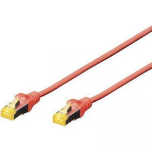 RJ45 Hálózat Csatlakozókábel CAT 6A S/FTP 2.00 m Zöld Halogénmentes, sodort érpár, Védővel, Lángálló Digitus