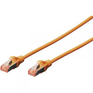 RJ45 Hálózat Csatlakozókábel CAT 6 S/FTP 1.00 m Narancs Halogénmentes, sodort érpár Digitus