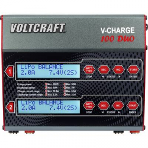 Intelligens, automata modell akkutöltő, LiPo akkutöltő 230V/12V 10A VOLTCRAFT V-Charge 100 Duo