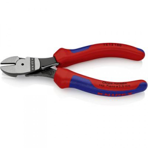 Erőkímélő oldalcsípőfogó, közepes/kemény/zongora huzal max.: O 3,4/2,5/2 mm, Knipex 74 12 160