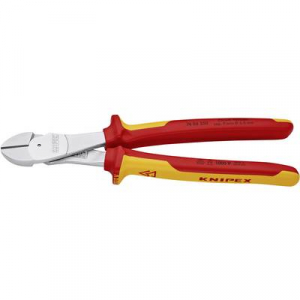 VDE erőkímélő oldalcsípőfogó, közepes/kemény/zongora huzal max.: O 4,6/3,5/3 mm, Knipex 74 06 250