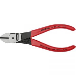 Erőkímélő oldalcsípőfogó, közepes/kemény/zongora huzal max.: O 3,1/2/1,5 mm, Knipex 74 01 140