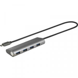 Renkforce 4 port USB 3.1 hub Alumínium házzal Ezüst