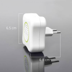 Elektromos szúnyogriasztó éjszakai fénnyel 65 x 65 x 68 mm fehér Gardigo Mosquito-Repellent LED 66993