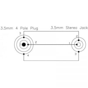 BKL Electronic 1103098 Jack Audio Átalakító [1x Jack dugó, 3,5 mm-es - 1x Jack alj, 3,5 mm-es] Arany