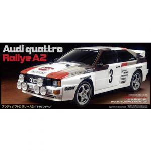 Tamiya TT-02 Audi Quattro Rally Brushed 1:10 RC modellautó Elektro Közúti modell 4WD építőkészlet