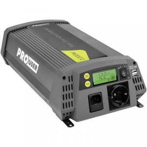 ProUser Inverter Sinus PSI1000TX 1000 W 12 V/DC - 230 V/AC, 5 V/DC Távirányítóval