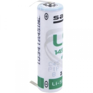 AA lítium ceruzaelem, forrasztható, 3,6V 2600 mAh, forrfüles, 14,5 x 50 mm, Saft LS14500CLG