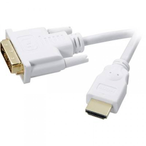 SpeaKa Professional DVI / HDMI Csatlakozókábel [1x DVI dugó, 18+1 pólusú - 1x HDMI dugó] 2.00 m Fehér