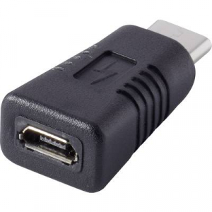 Renkforce USB 2.0 Átalakító [1x USB-C™ dugó - 1x USB 2.0 alj, mikro B típus] rf-usba-11 Aranyozatt érintkező