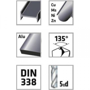 Alpen 0018400650100 HSS Fém spirálfúró 6.5 mm Teljes hossz 101 mm Csiszolt DIN 338 Hengeres befogószár 1 db