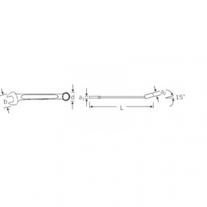 Racsnis csavarkulcs 21 mm Stahlwille 13 21 40082121