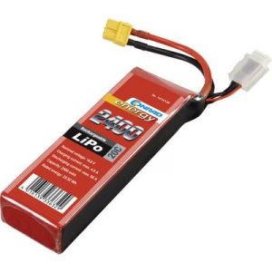 Modell akkupack, 14,8V 2400 mAh 20C Eco-Line LiPo akku, Conrad energy Stick XT60