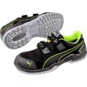 PUMA Safety Neodyme Green Low 644300-43 ESD biztonsági cipő S1P Méret: 43 Fekete, Zöld 1 pár