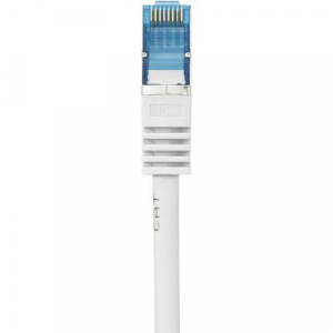 RJ45 Hálózat Hosszabbítókábel CAT 6A S/FTP 15.00 m Szürke Védővel, Lángálló Renkforce