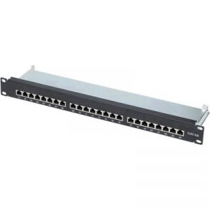 24 port 24 portos patchpanel CAT 6A 48,26 cm (19), renkforce