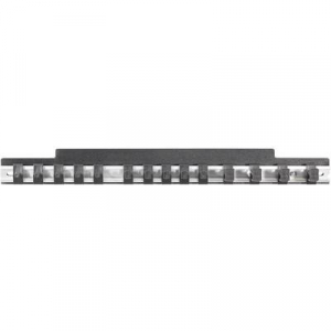 Csillagkulcs-villáskulcs tartó akasztós alumínium léc, 435 mm x 48 mm, Toolcraft 886892