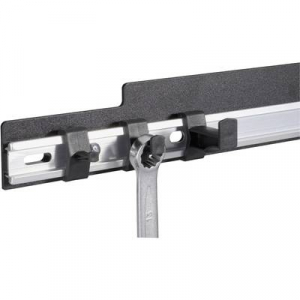 Csillagkulcs-villáskulcs tartó akasztós alumínium léc, 435 mm x 48 mm, Toolcraft 886892
