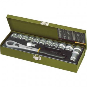 Proxxon 14 részes racsnis dugókulcs készlet, racsnis krova készlet 13mm - 27mm között 12,5mm (1/2” ) hajtáshoz