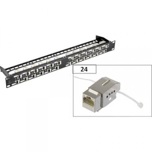 Renkforce KSV10 24 port Hálózati patchpanel CAT 6 1 ME