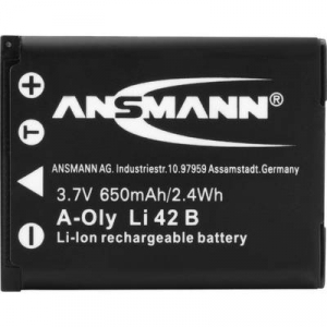 LI-42B Olympus kamera akku 3,7V 650 mAh, Ansmann