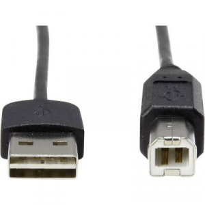 USB 2.0 A/B Renkforce csatlakozókábel 1,8 m, megfordítható dugóval