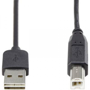 USB 2.0 A/B Renkforce csatlakozókábel 1,8 m, megfordítható dugóval