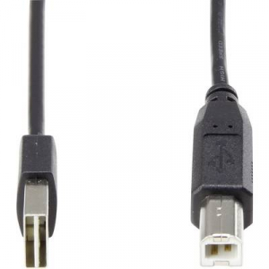 USB 2.0 A/B Renkforce csatlakozókábel 1,8 m, megfordítható dugóval