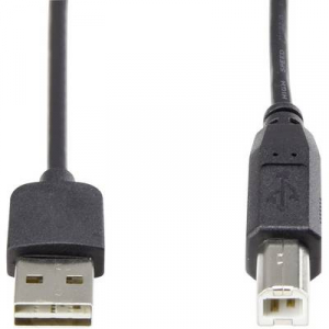 USB 2.0 A/B Renkforce csatlakozókábel 1,8 m, megfordítható dugóval