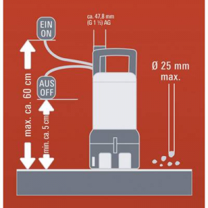 Szennyvízszivattyú, Einhell RG-DP 4525