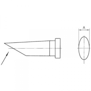 Weller LT pákahegy, forrasztóhegy LT-CC egyoldalt lapított, lecsapott hegy 3.2 mm