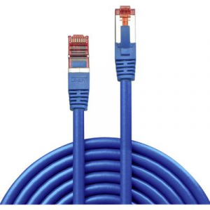 RJ45 Hálózat Csatlakozókábel CAT 6 S/FTP 10.00 m Kék Védővel LINDY