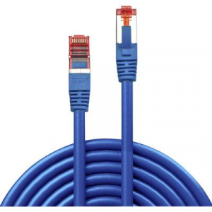 RJ45 Hálózat Csatlakozókábel CAT 6 S/FTP 10.00 m Kék Védővel LINDY