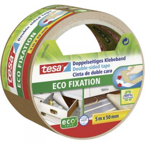 Kétoldalas ragasztószalag, tesa® ECO FIXATION (H x Sz) 5 m x 50 mm, műanyag, 56450 TESA, tartalom: 1 tekercs