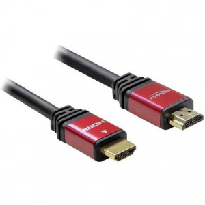 HDMI csatlakozókábel [1x HDMI dugó 1x HDMI dugó] 3 m piros, fekete