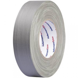 Téphető szövetbetétes ragasztószalag, gaffer tape 50 m x 19 mm, szürke színű HellermannTyton HelaTape