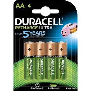 Ceruza akku AA, NiMH, 1,2V 2400 mAh, 4 db, Duracell LR06, AA, LR6, AAB4E, AM3, 815, E91, LR6N