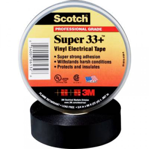 3M SUPER33+-25X33 Szigetelőszalag Scotch® Fekete (H x Sz) 33 m x 25 mm 33 m