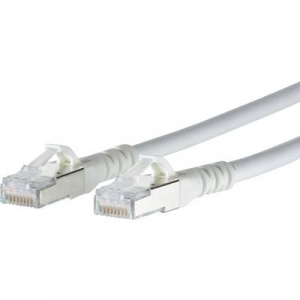 RJ45 Hálózati csatlakozókábel, CAT 6A S/FTP [1x RJ45 dugó - 1x RJ45 dugó] 0,5 m, fehér BTR Netcom