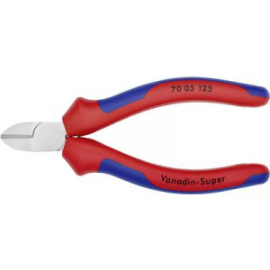 Oldalcsípőfogó, lágy/közepes/kemény huzal max.: O 3/2,3/1,5 mm, Knipex 70 05 125