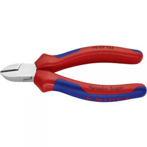 Oldalcsípőfogó, lágy/közepes/kemény huzal max.: O 3/2,3/1,5 mm, Knipex 70 05 125
